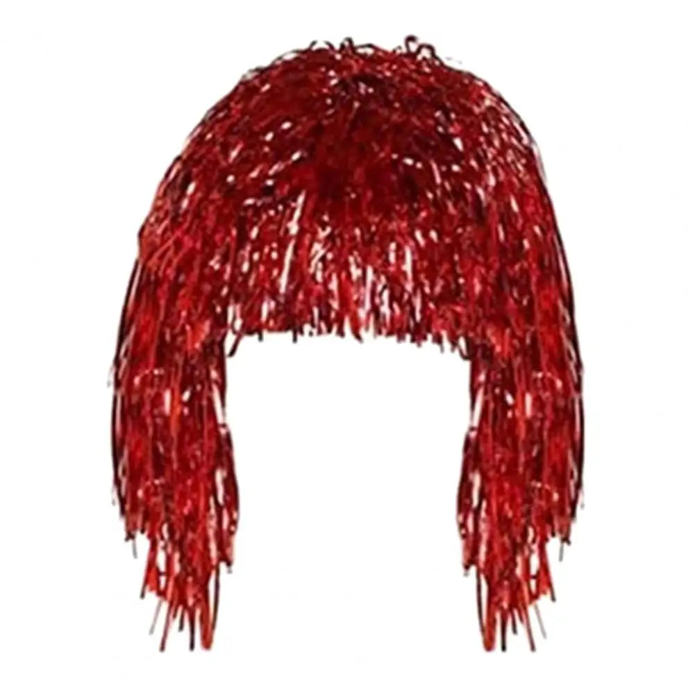 Foil Tinsel Disco Wig