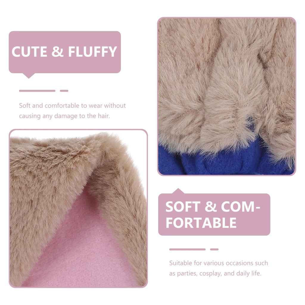 Plush Bunny Ear Clips