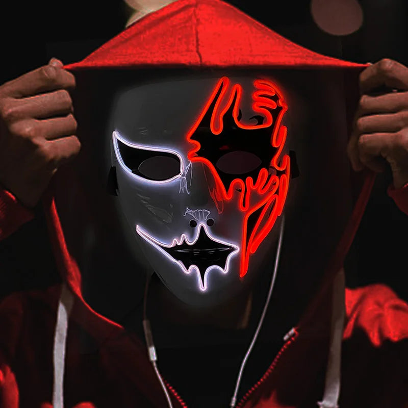 Neon EL Wire LED Mask