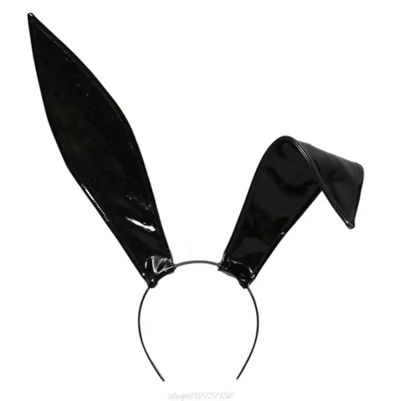 Leather Bunny Ears Headband