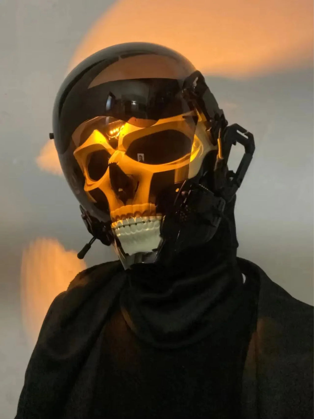Cyberpunk LED Skull Mask