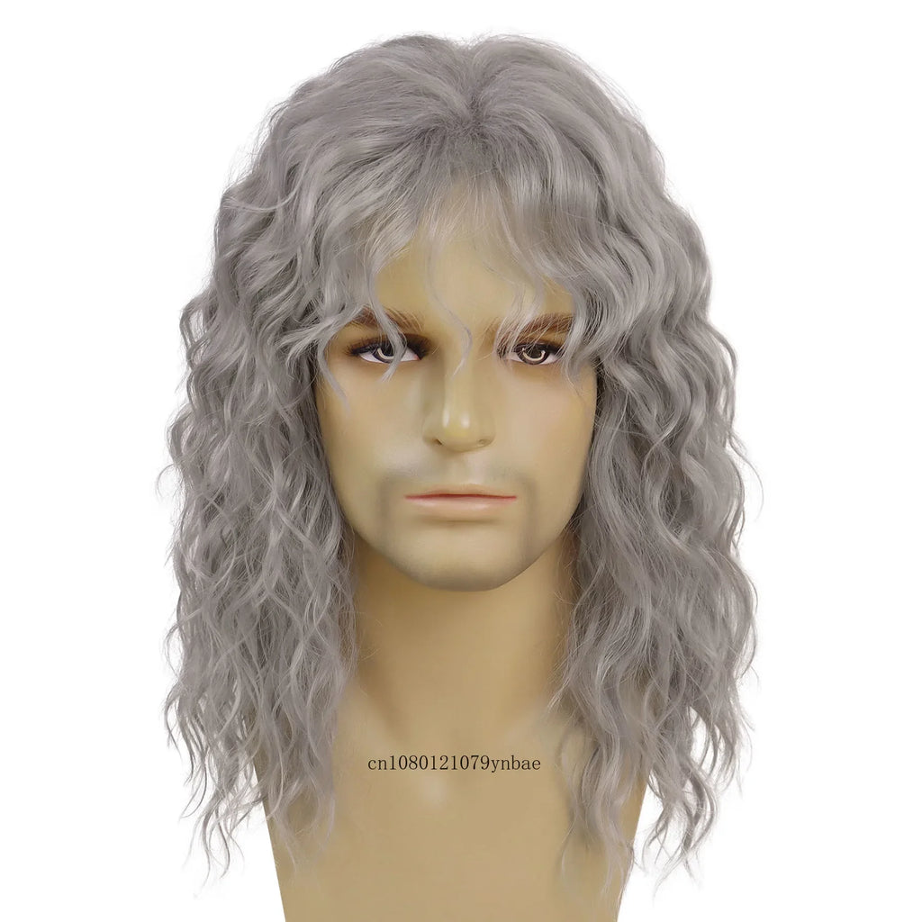 Grey Older-Man Cosplay Wig