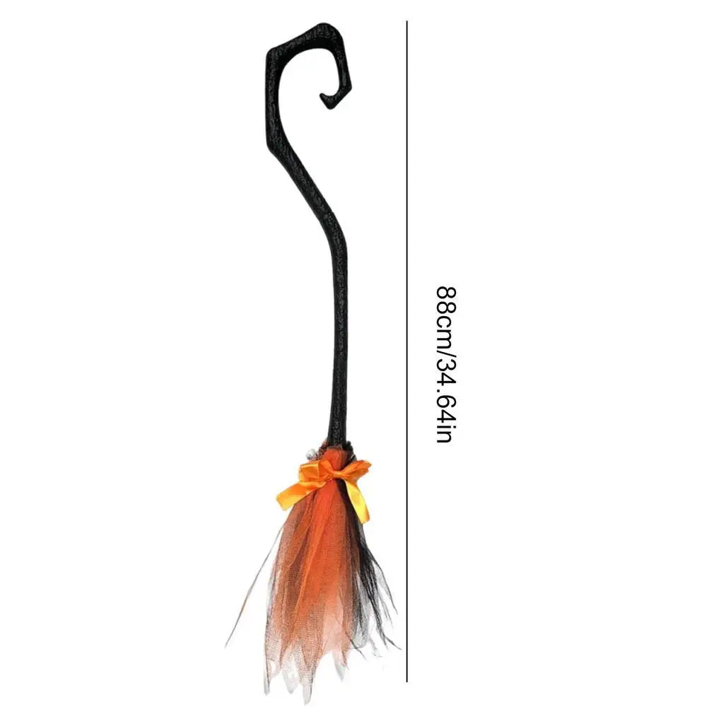Witch Broom with Ribbon (Portable)