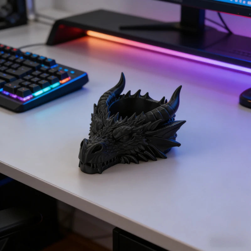 Gothic Dragon Head Decor