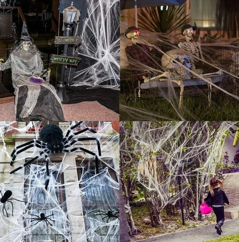 Artificial Spider Web Decoration