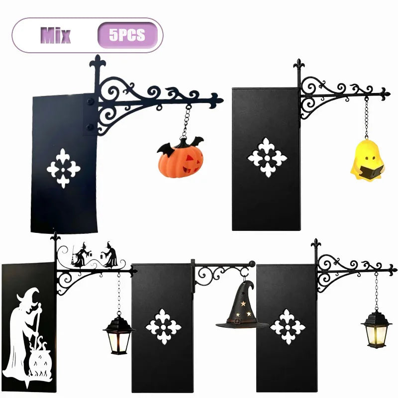 Vintage Gothic Pumpkin Lantern (Bookshelf/Shelf Display)