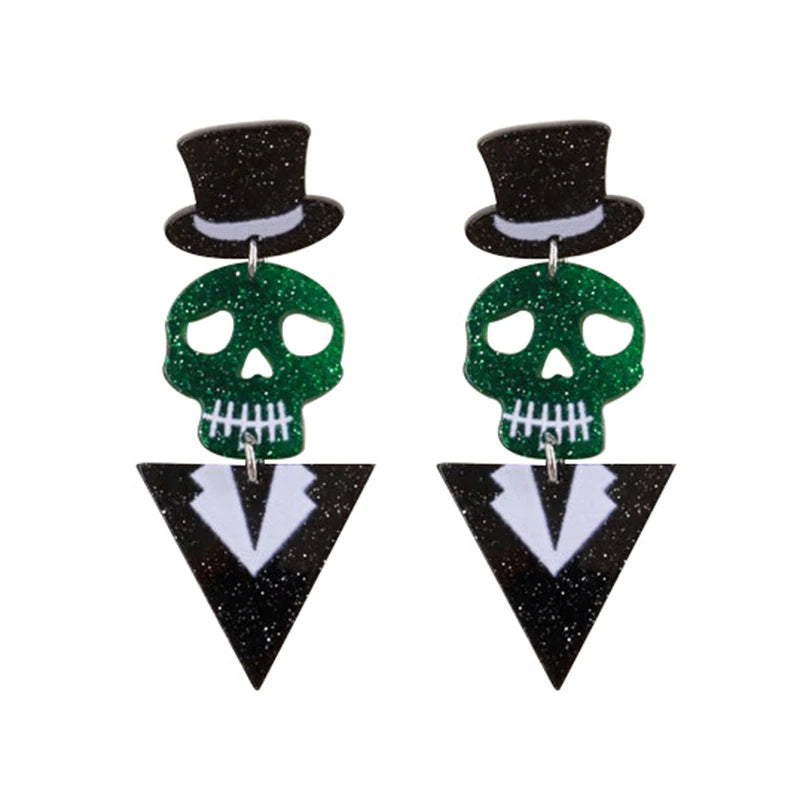 Hip Hop Halloween Earrings